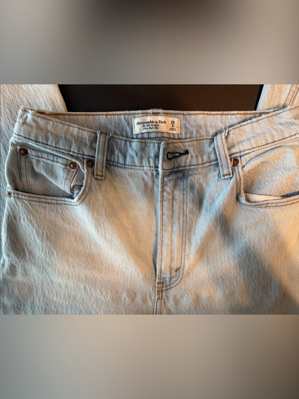 Abercrombie & Fitch Light Wash Ultra High-Rise Women’s Jeans